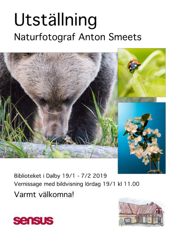 Affisch utställning i Dalby 2019-01